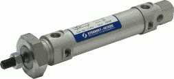 Picture of double acting pneumatic cylinder to ISO 6432