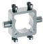 Link to pivot pin for cylinder to VDMA 24562 with integrated grooves