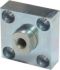 Link to flanged piston rod coupling
