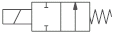 2/2-way valve, normally opened solenoid actuated