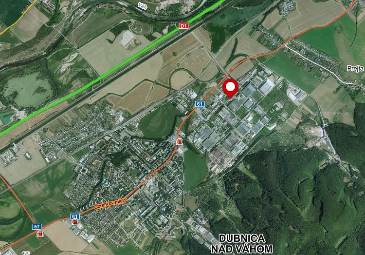 Mapa sídla spoločnosti Stránský a Petržík SK, spol. s r.o.