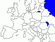 Map of the Russian Federation and the Commonwealth of Independent States