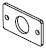 Link to flange mounting FA for cylinders series MCKMB