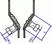 Example of mounting of pneumatic knocker