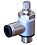 Link to unidirectional flow control valve - push-in, for cylinder use, with control knob setting, metal