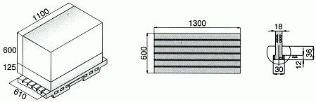 Rozmery stola stroja NBP-1100(A)