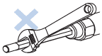 Caution Please don't attempt to rotate the piston rod.