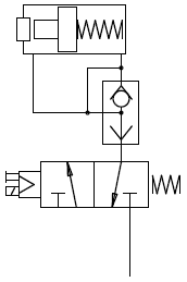 Reccommended connection of spring knocker